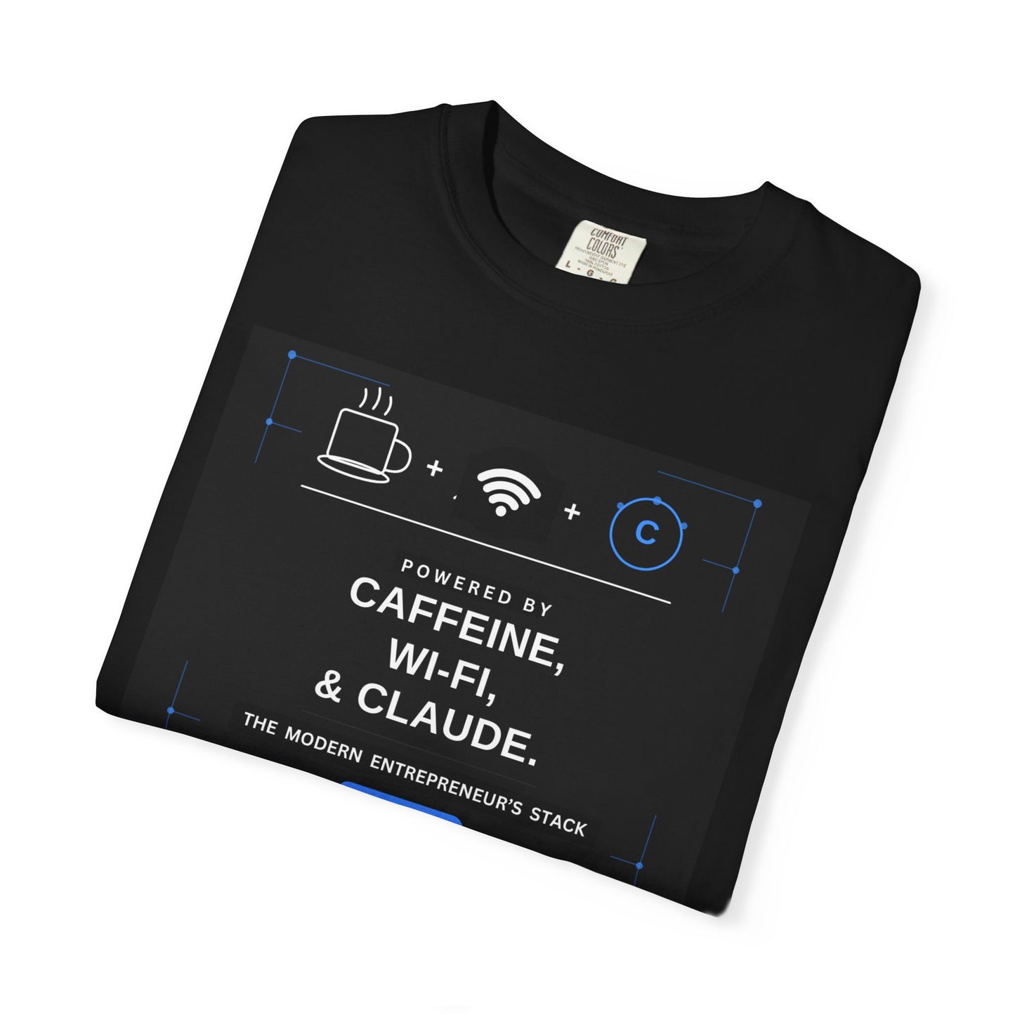 Powered by Coffee, WIFI and Claude T-Shirt | Founder Tee